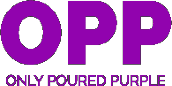 Only Poured Purple logo
